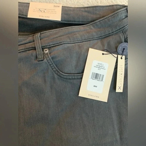 NYDJ Higher Rise Ami Skinny Jeans Color GILT Size 26W - Picture 2 of 4